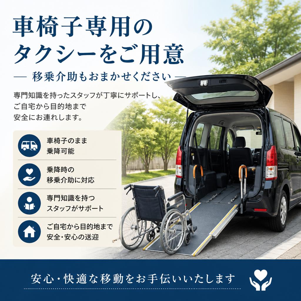 車椅子対応で安心