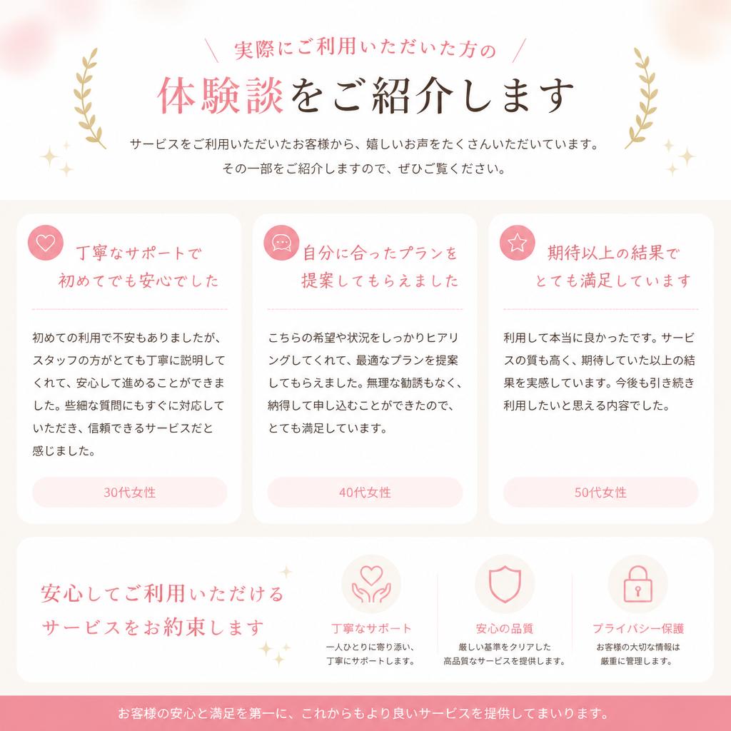 ご利用者様の声